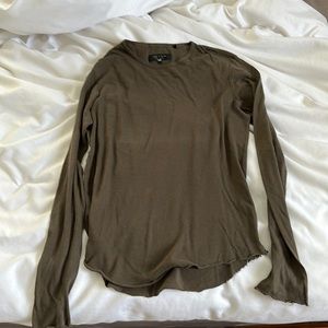 Rag and bone long sleeve cotton shirt